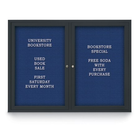 United Visual Products Indoor Enclosed Combo Board, 42"x32", Bronze Frame/Burgundy & Cinnabar UVCB4232BZ-BURGUN-CINNABA
